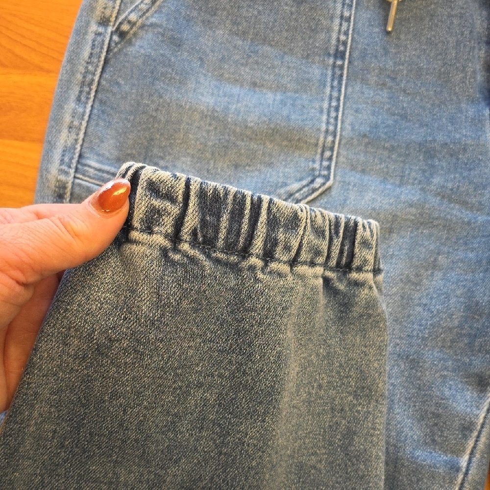 Judy Blue High Rise Yellow Drawstring Jeans - Picture 3 of 6
